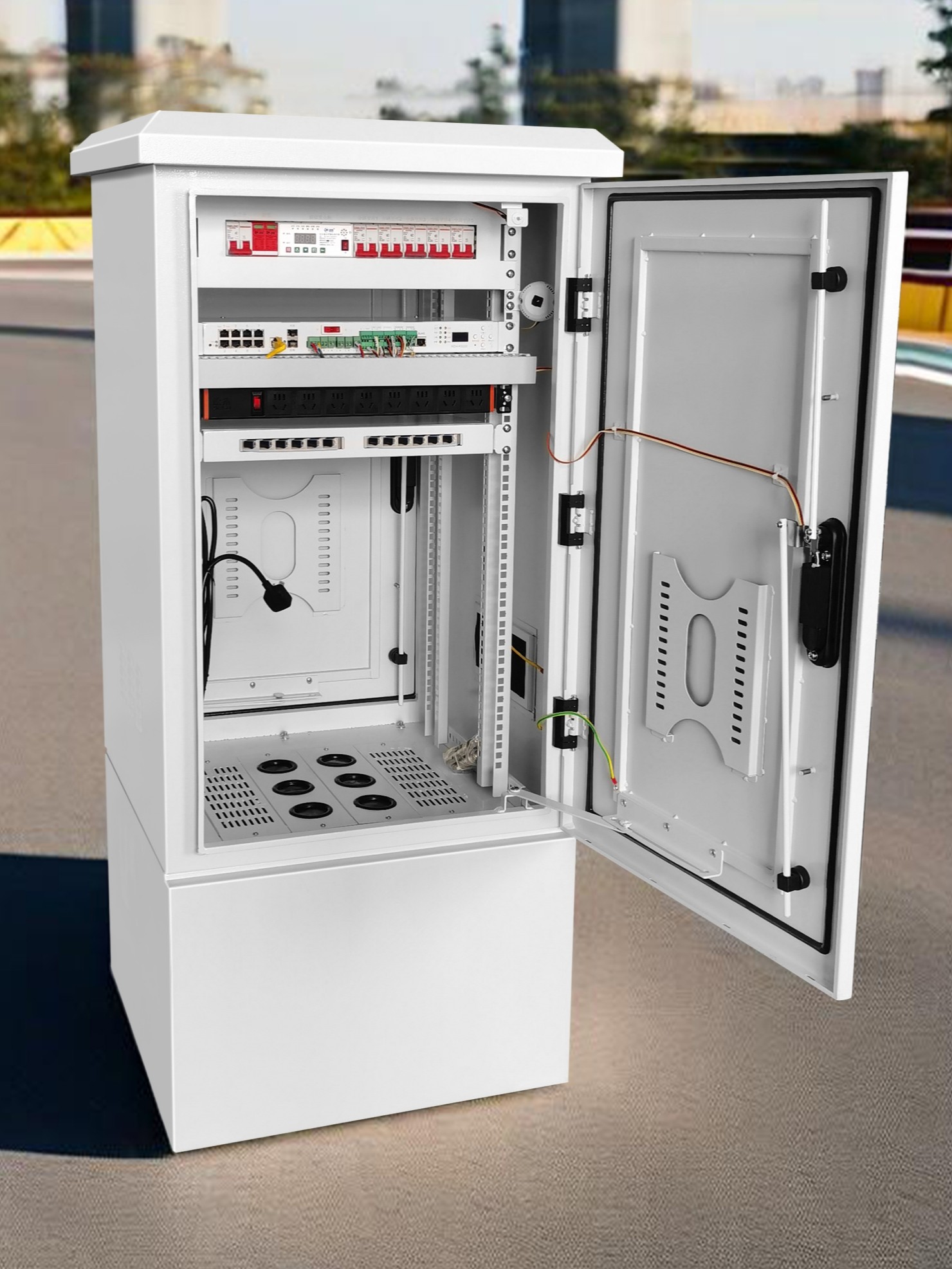 轻轨智能机柜、铁路监控户外配电柜、城市交通智慧电箱