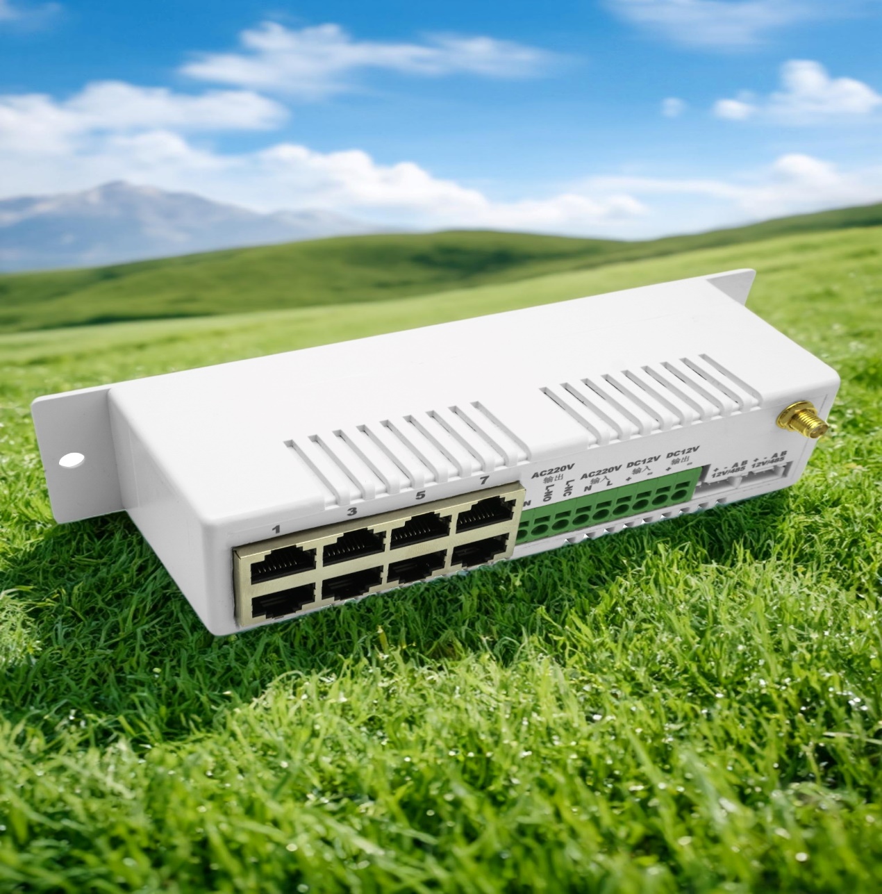 双网智能八口网络交换机，8网口安防运维模块、故障诊断告警交换机