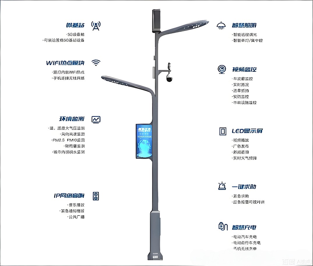 智慧灯杆、多功能杆,综合杆,智慧路灯杆 智慧灯杆、多功能杆,综合杆,智慧路灯杆