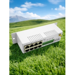 双网智能八口网络交换机，8网口安防运维模块、故障诊断告警交换机