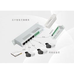 五口交换机、百兆交换智能模块